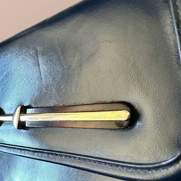 Vintage Faux Leather Clutch Smoking Costume Bag Theater Retro 80s 90s Purse - Picture 7 of 10